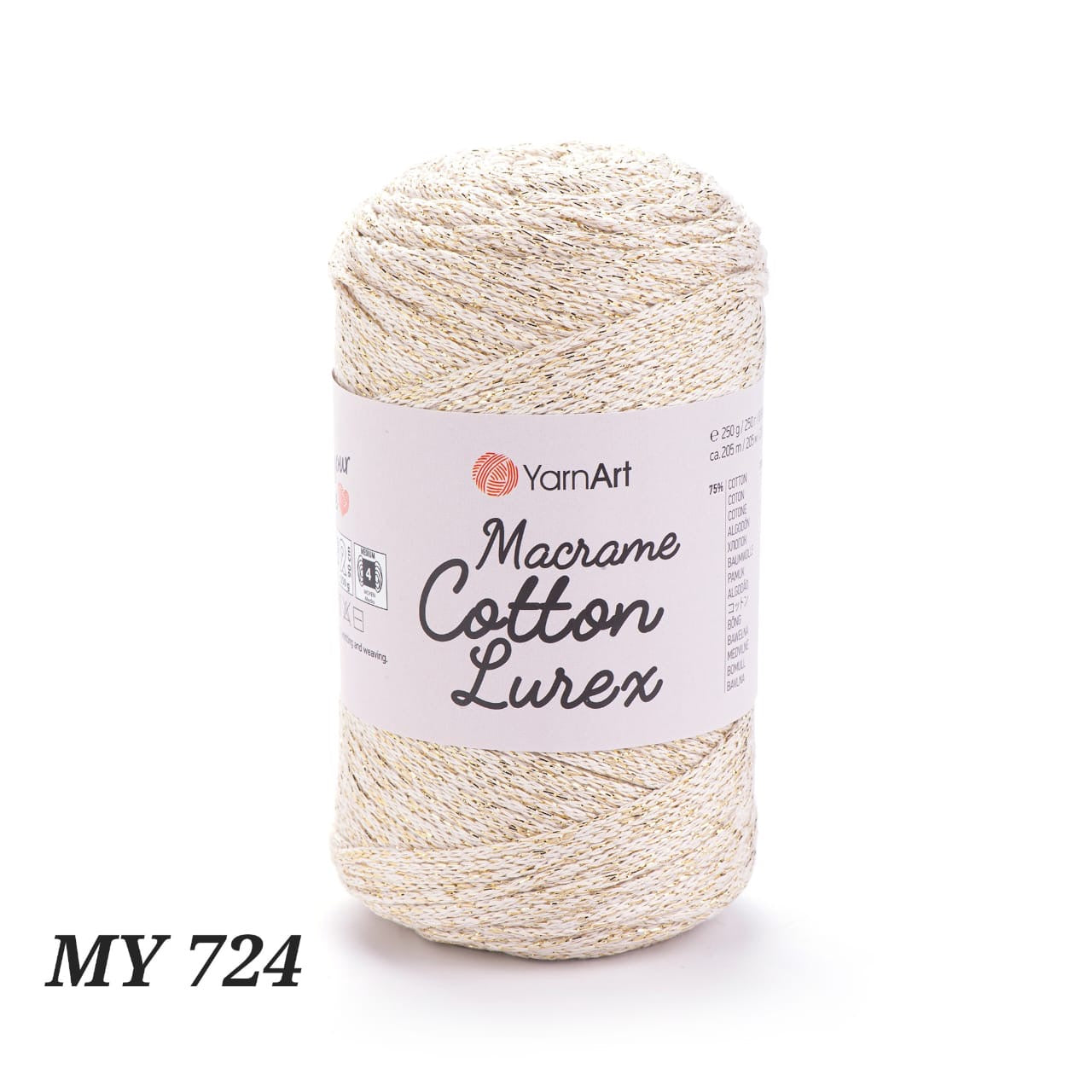 YarnArt Macrame Cotton Lurex