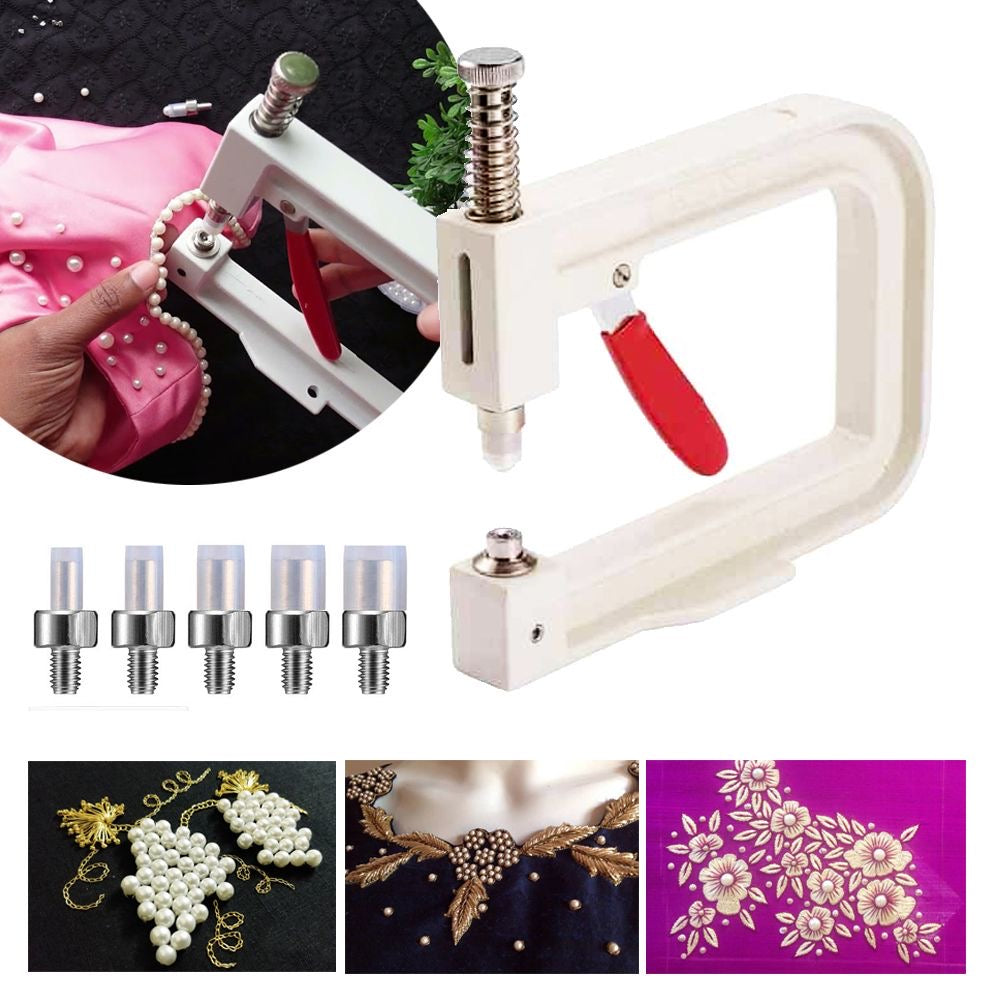 Machine manuelle de fixation de perles
