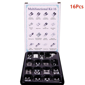 16-piece 32-piece multifunctional sewing machine presser foot kit. - 0