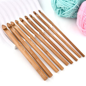 Bamboo Crochet Hooks Set (12 pcs 3.0mm to 10.0mm)