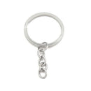 split key rings with an attached link chain (10pcs)-2