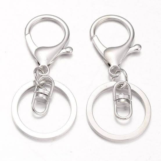 Lobster clasp keychains with a swivel eye
