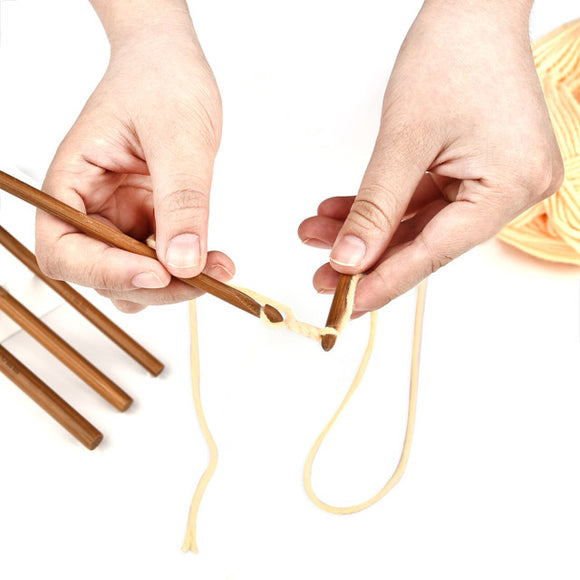 Bamboo Crochet Hooks Set (12 pcs 3.0mm to 10.0mm)