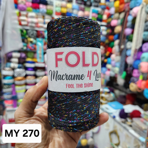 Fold macrame 4 Lurex