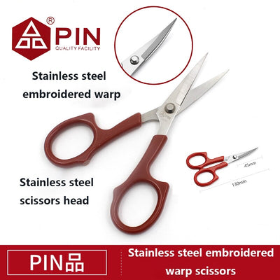 PIN Stainless Steel Embroidered Warp Scissors