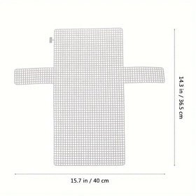Clear Plastic Mesh Sheets for Crochet Purse Making - 0