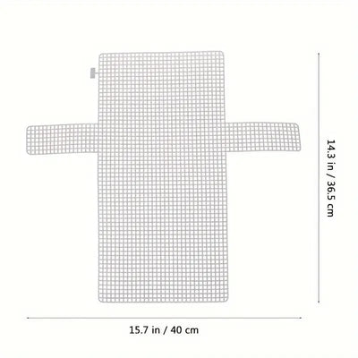 Clear Plastic Mesh Sheets for Crochet Purse Making - 0