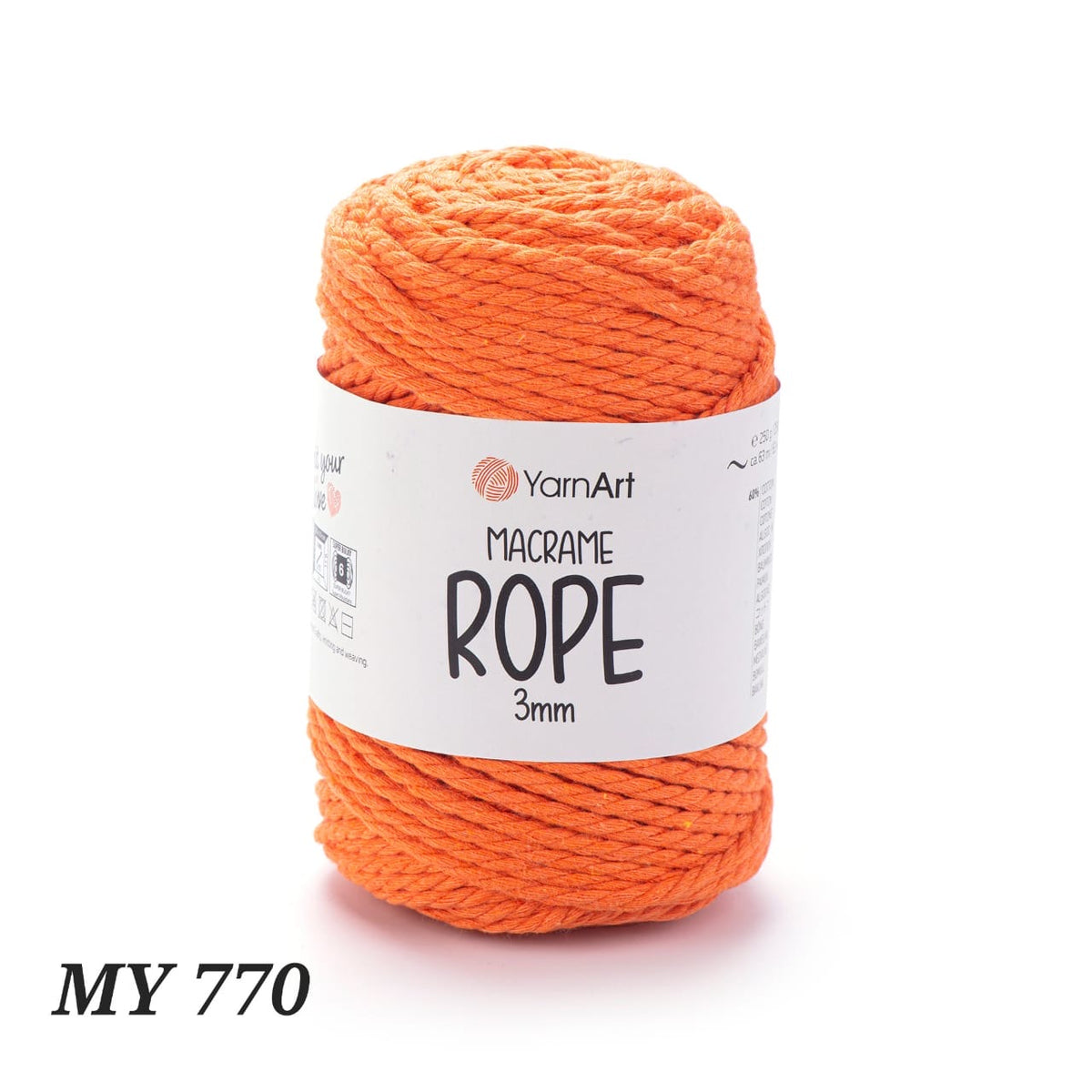Yarts Rope YarnArt Macrame Rope 3mm | mercerieyoussef