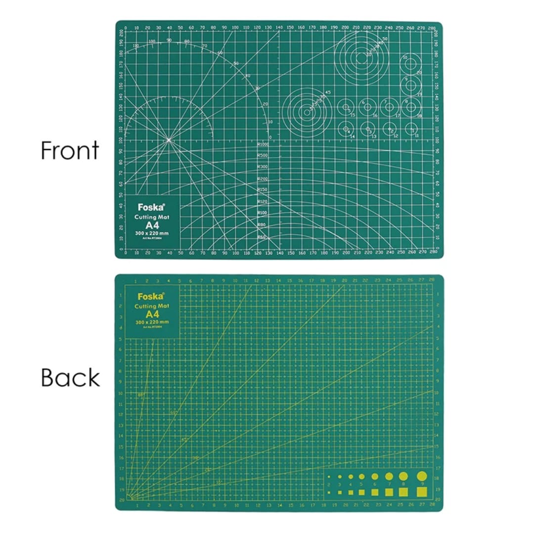 Professional-quality, double-sided self-healing cutting mat(A1 to A4)