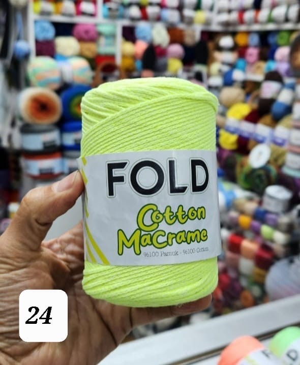 Fold Cotton Macrame