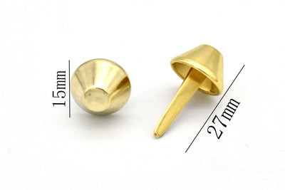 split-prong cone studs (1pc)