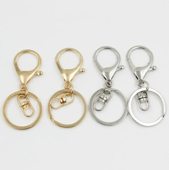 Lobster clasp keychains with a swivel eye