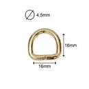 Gold-toned non-welded D-ring-2