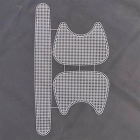 Clear Plastic Mesh Sheets for Crochet Purse Making - 0