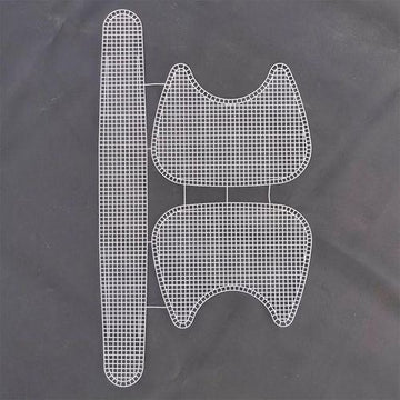 Clear Plastic Mesh Sheets for Crochet Purse Making - 0