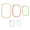 Squared Plastic Embroidery Hoops (5 pieces)-2