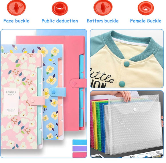 Press Stud Kit with 600 Eyelets Sewing