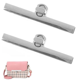 Acheter silver Bag Metal Clasp Turn Locks Twist Button