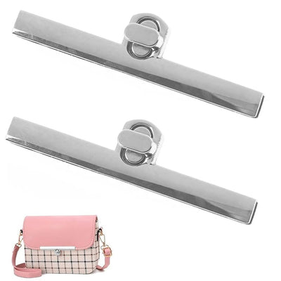 Buy silver Bag Metal Clasp Turn Locks Twist Button