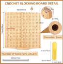 Wooden Blocking Board used for Knitting and Crochet projects-4