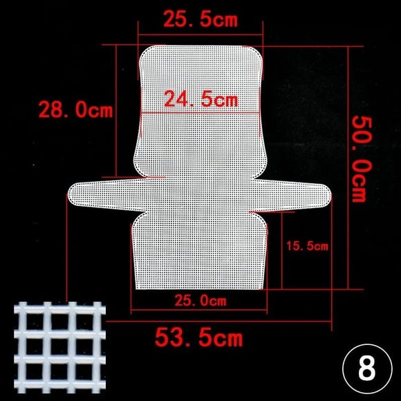 Clear Plastic Mesh Sheets for Crochet Purse Making