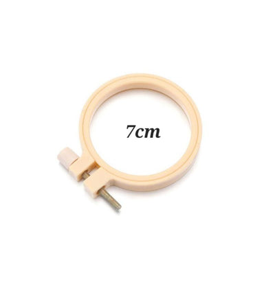 Embroidery Hoop Plastic Bamboo imitation (7 cm)