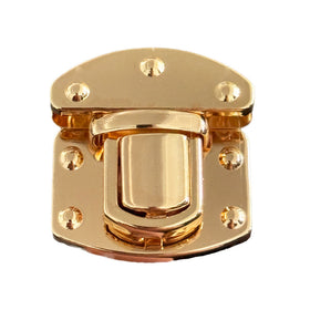 Gold-tone Metal Twist Lock Clasp