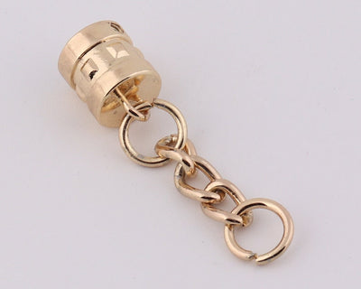 Gold-Toned Metal Tassel Cap (2 pieces)