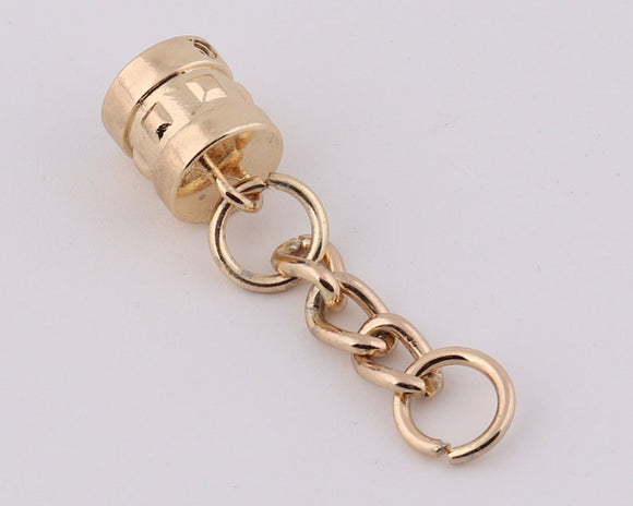 Gold-Toned Metal Tassel Cap (2 pieces)