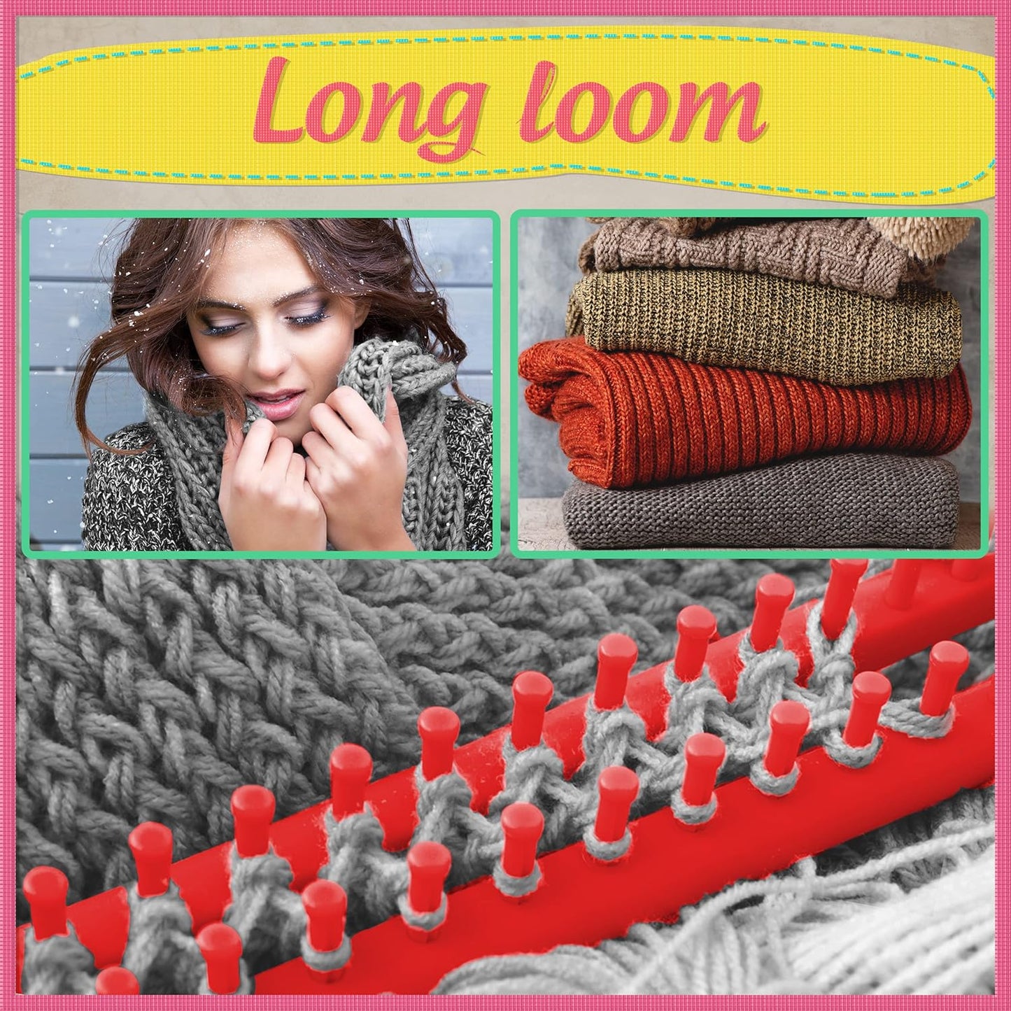 Rectangular Knitting Looms Set of 4