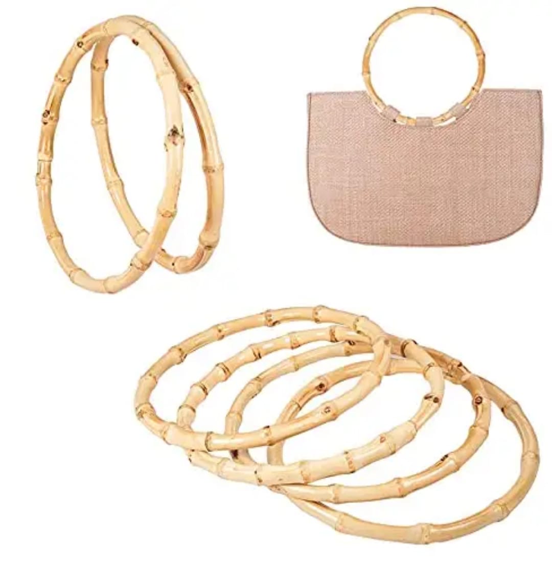 Bamboo Circle Handles (Pair)