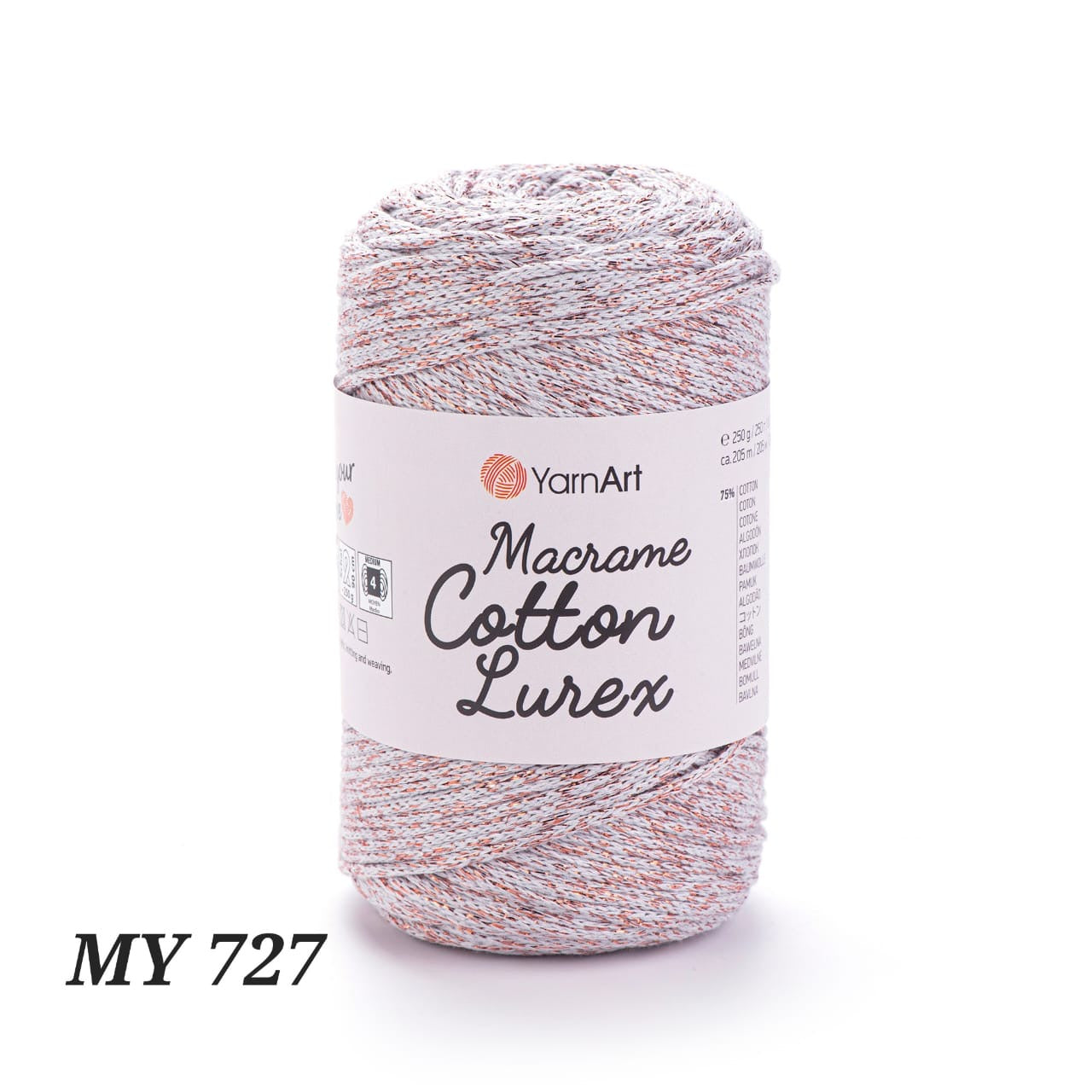 YarnArt Macrame Cotton Lurex