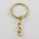 split key rings with an attached link chain (10pcs)-1