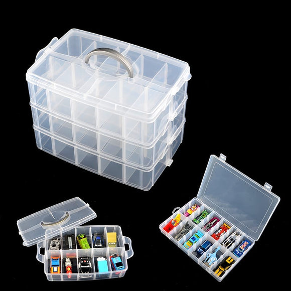3-Layer Craft Box Organizer With Handle