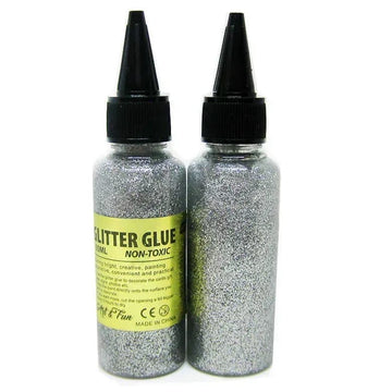 Gliter Glue Bright Sliver 50 ml