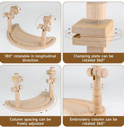 Embroidery Hoop Stand Adjustable - 360°Rotated Embroidery Frame Stand - 0