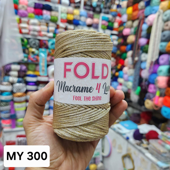 Fold macrame 4 Lurex