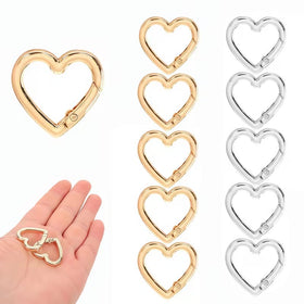 Heart snap clasp
