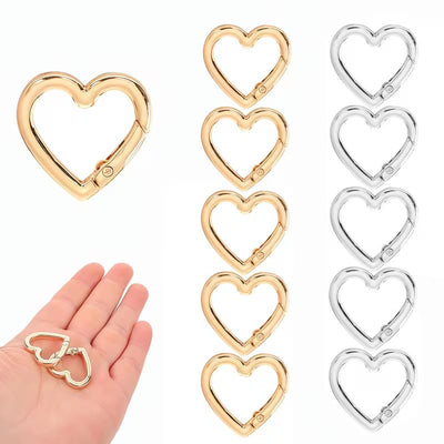 Heart snap clasp