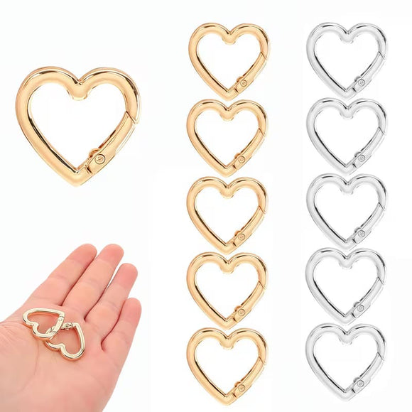 Heart snap clasp