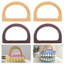 Handbag, Wooden Handle 12 x 8.5 cm-1