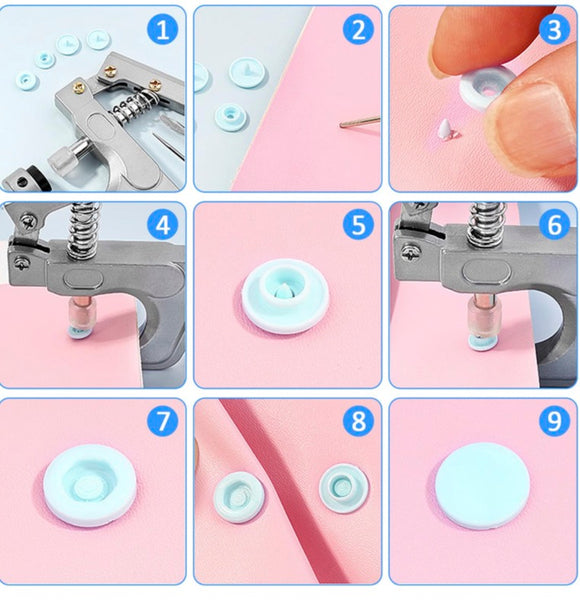 Press Stud Kit with 600 Eyelets Sewing