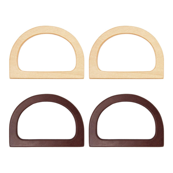 Handbag, Wooden Handle 12 x 8.5 cm