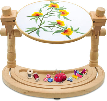 Support de cadre à broder réglable et rotatif à 360°