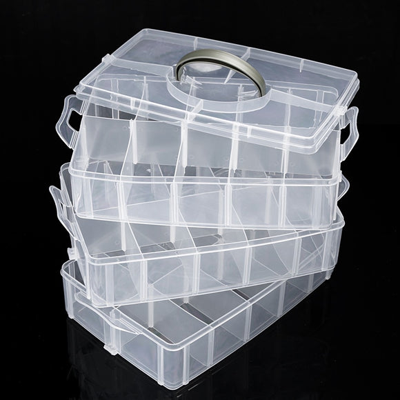 3-Layer Craft Box Organizer With Handle