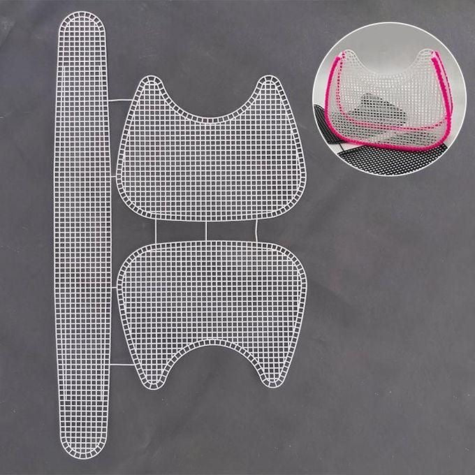 Clear Plastic Mesh Sheets for Crochet Purse Making