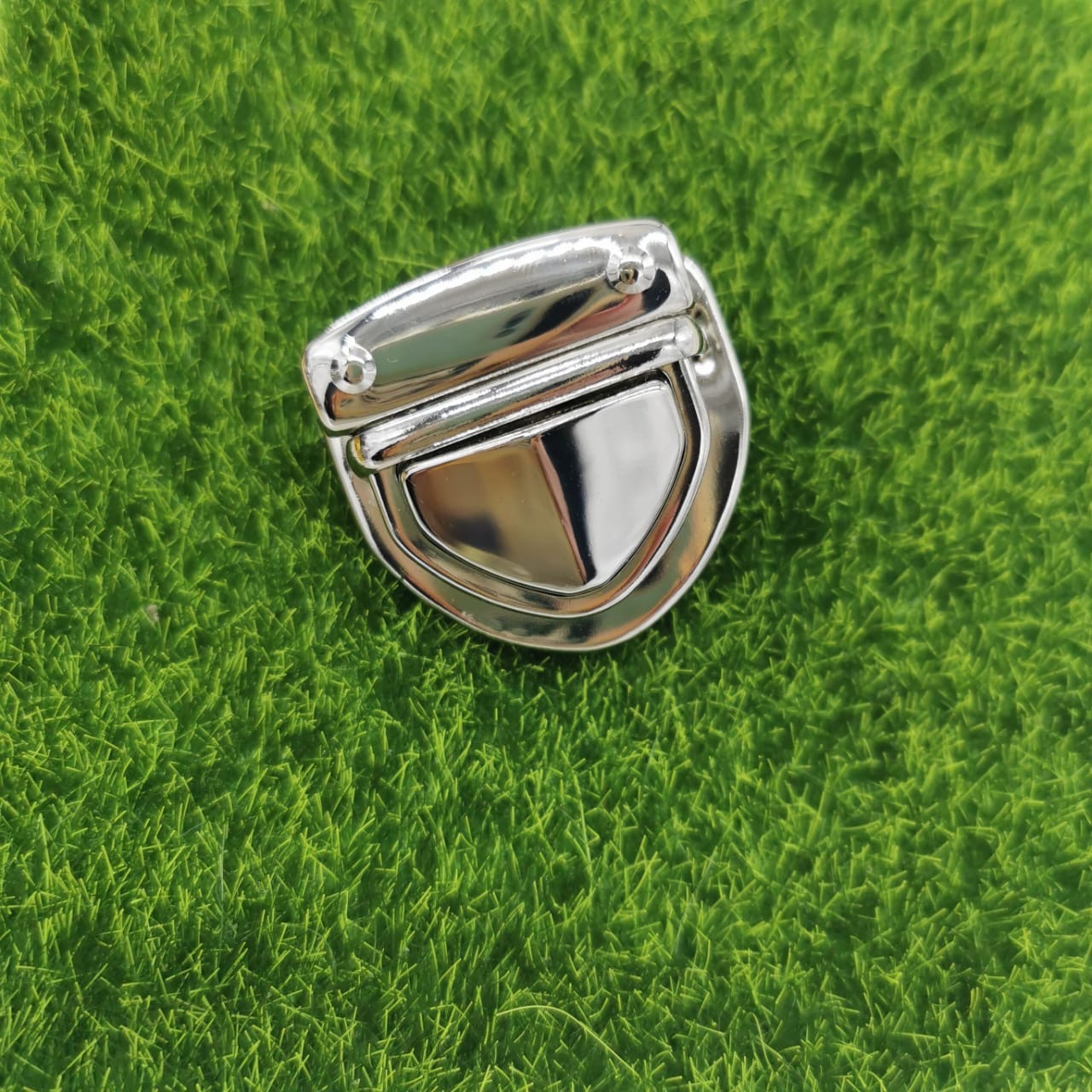 Silver Metal Bag Tuck Lock
