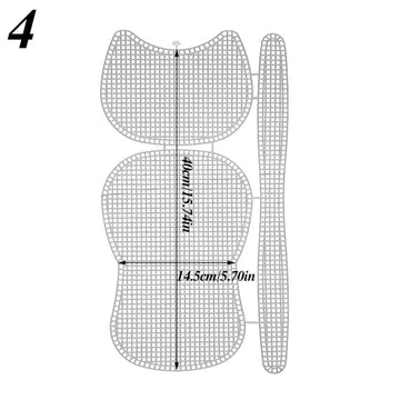 Clear Plastic Mesh Sheets for Crochet Purse Making - 0