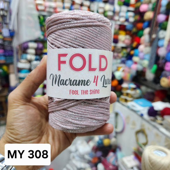 Fold macrame 4 Lurex
