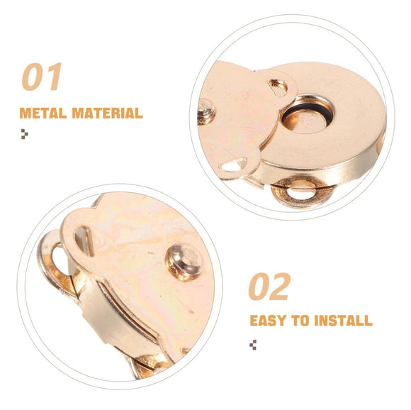 Magnetic Snap Buttons 10 pieces (Crochet Bag Closure)